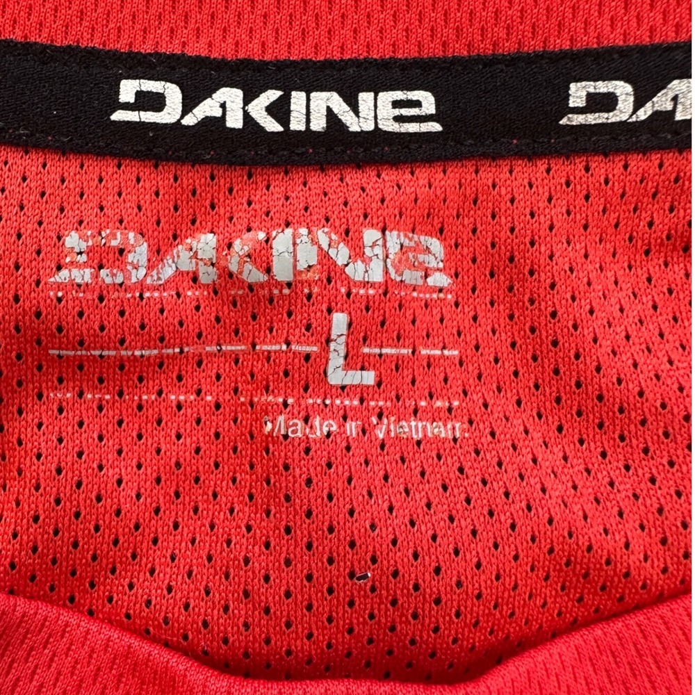 Dakine Mountain Bike Jersey Womens Large Red Burgundy 3/4 Sleeve MTB Top Good - Picture 6 of 7